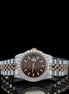 Brown Color Stainless Steel Moissanite Wrist Watch
