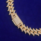 Cuban Link Iced Out Moissanite Chain For Men's