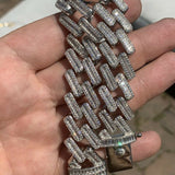 Baguette Moissanite Miami Cuban Link Bracelet