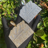 Name Plate Style Moissanite Diamond Iced Out Pedant