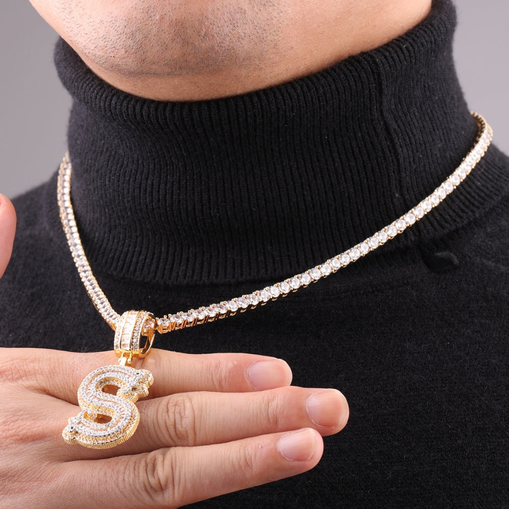 Ice Hip Hop Letter Customize Moissanite Pendant