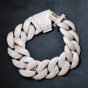Crub Link Cuban Moissanite Bracelet