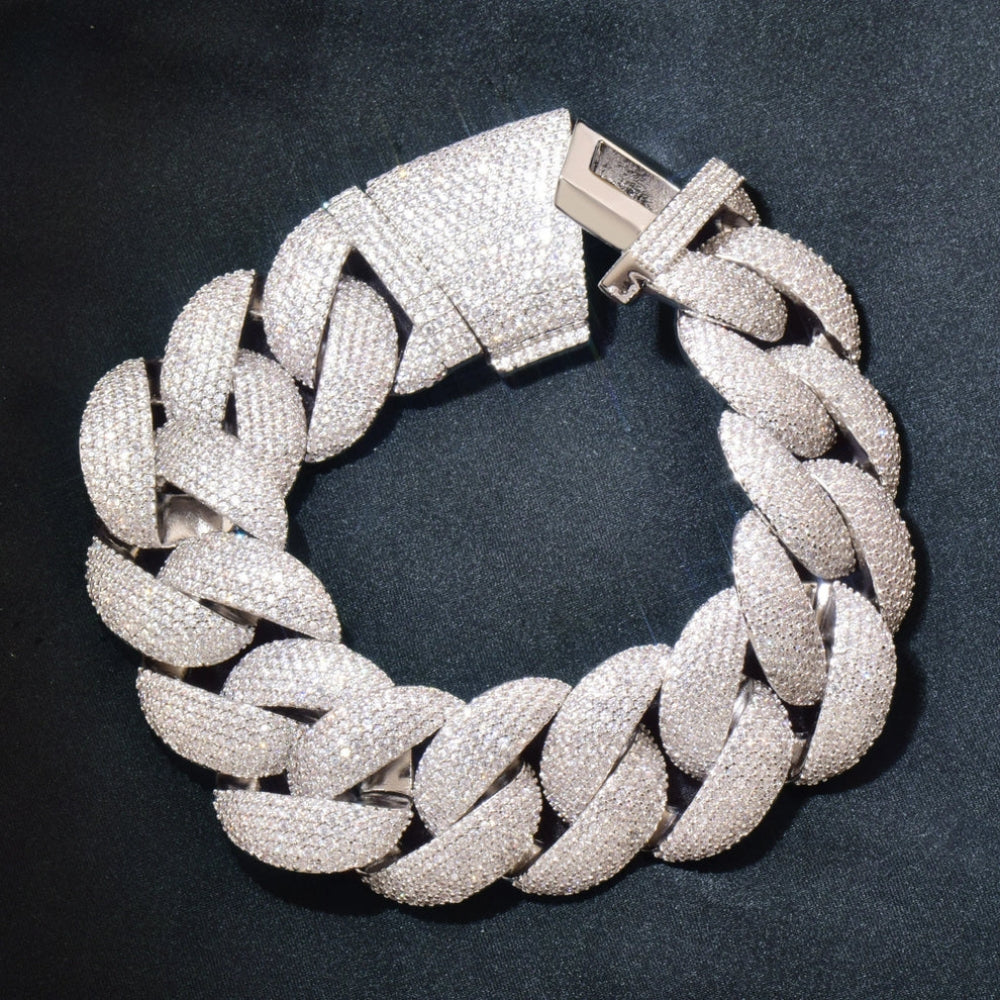 Crub Link Cuban Moissanite Bracelet
