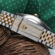Two Tone Datejust Moissanite Automatic Watch