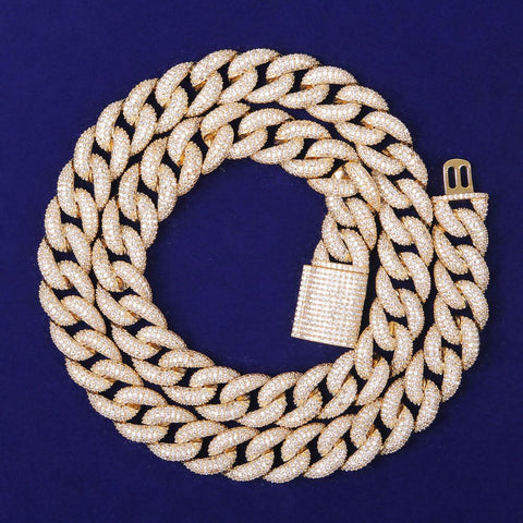 D Color Moissanite Diamond Hip Hop Cuban Chain