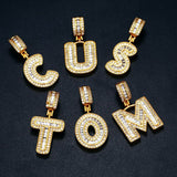 Customize Alphabet Letter Moissanite Diamond Pendant