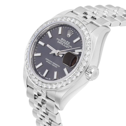 Datejust Black Color Dial Automatic Watch For Men's