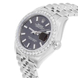 Datejust Black Color Dial Automatic Watch For Men's