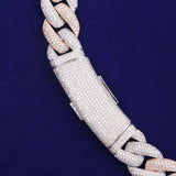 Dual Tone Hip Hop Luxury Moissanite Cuban Chain