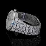 Fabulous Automatic Moissanite Round & Baguette Cut Luxury Watch