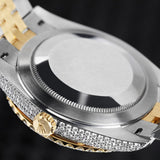 Date Just Dual Tone Moissanite Custom Watch