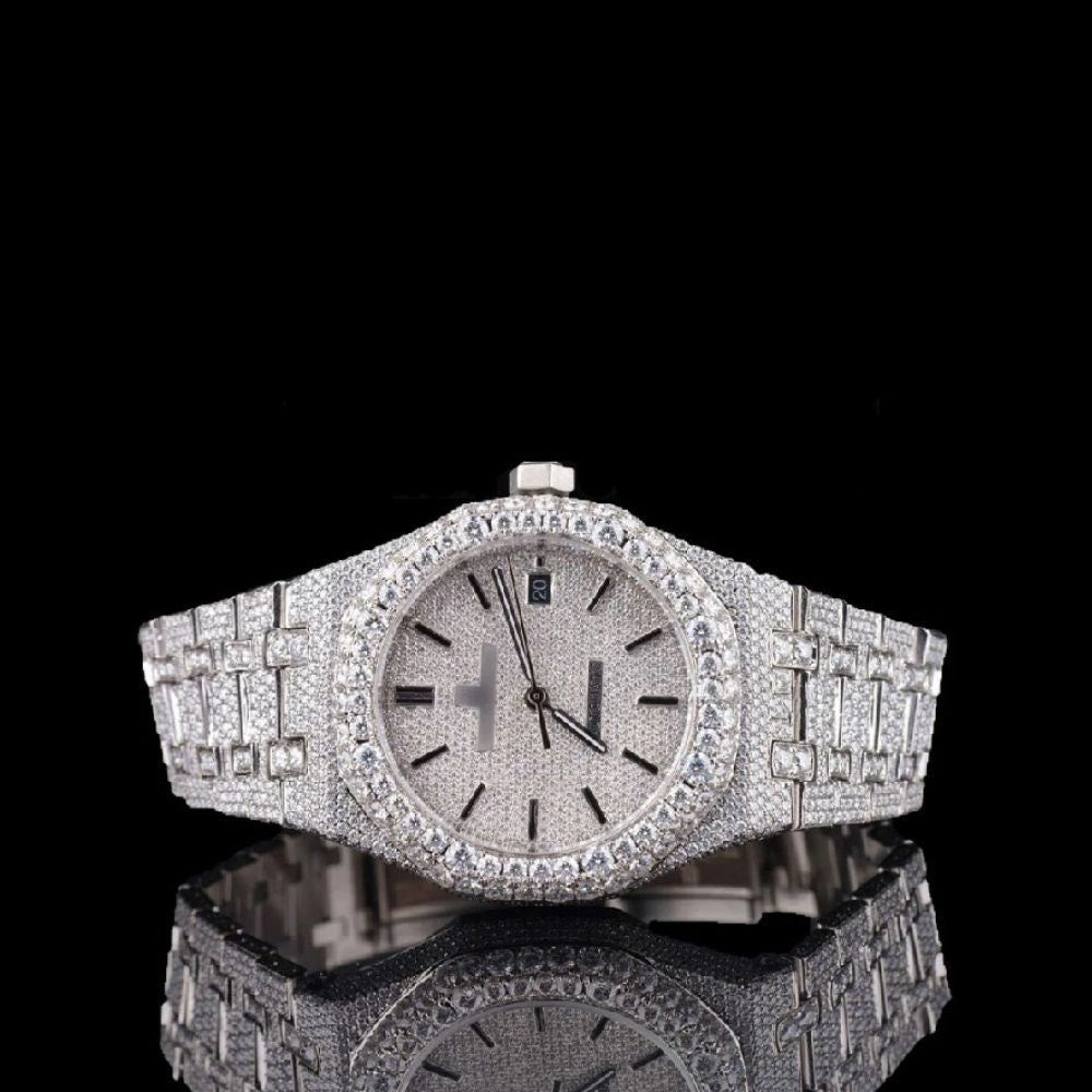 Fully Ice Out Moissanite Diamond Luxury Watch For Men's