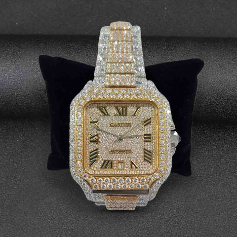 Roman Numeric Moissanite Automatic Exclusive Watch