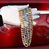 Figaro Link Buss Down Hip Hop Moissanite Chain