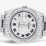 Fully Iced Out VVS1 Moissanite Date Just Hip Hop Watch