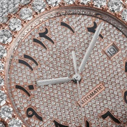 Arabic Dial Moissanite Automatic Watch For Men's