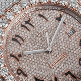 Arabic Dial Moissanite Automatic Watch For Men's