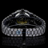 Stylish Full Body Moissanite Bust Down Automatic Watch