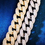 22MM Moissanite Diamond Cuban Unisex Bracelet