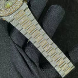 VVS1 Moissanite Automatic Full White Hip Hop Watch