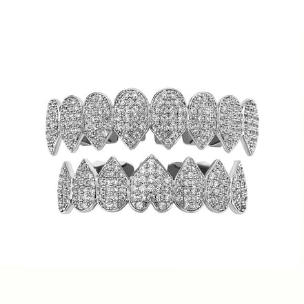 Heart Shape Moissanite Diamond Custom Grillz