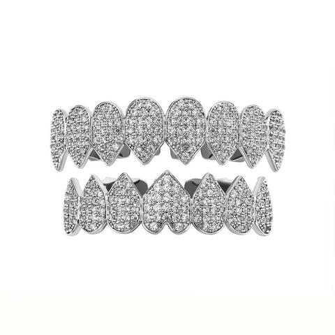 Heart Shape Moissanite Diamond Custom Grillz