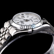 White Color Dial Date Just Automatic Women's Watch