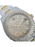 Datejust Iced Out Dual Tone Automatic Moissanite Watch