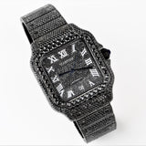 Black Moissanite Diamond Luxury Hip Hop Watch