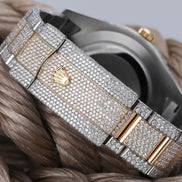 Datejust Moissanite Diamond Dual Tone Watch