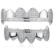 Iced Out Moissanite Bar Hip Hop Grillz Gift For Men's