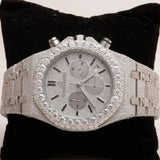 Fully Iced Moissanite Chrono Dial Watch For Men's