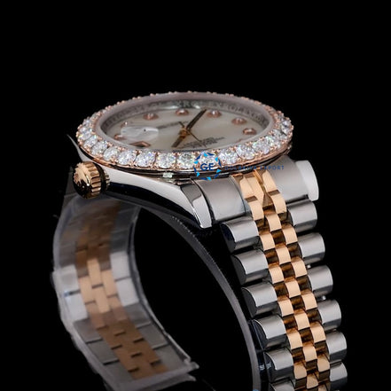 Custom Date Just Moissanite Diamond Daily Wear Watch