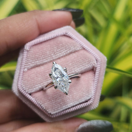 Marquise Cut Solitaire Engagement Ring