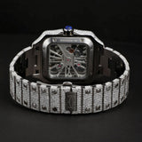 Iced Out Automatic Skeleton Moissanite Watch