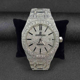 Black Stick Iced Out Moissanite Timeless Wrist Watch