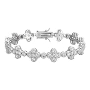 Moissanite Clover Tennis Bracelet For Men's / Women's