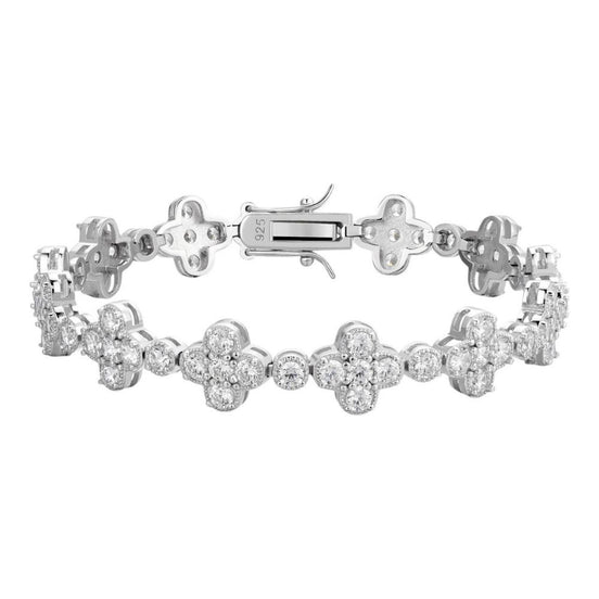 Moissanite Clover Tennis Bracelet For Men's / Women's