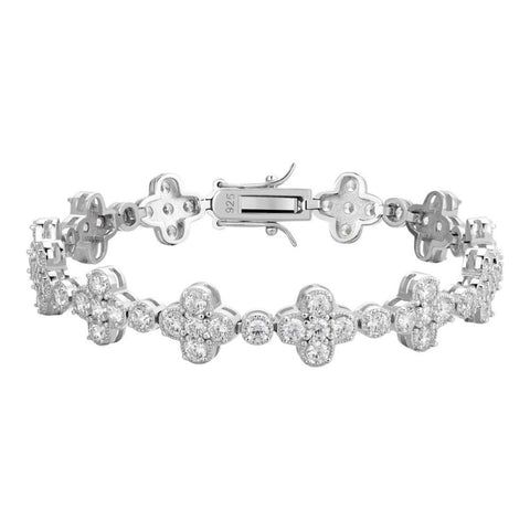 Moissanite Clover Tennis Bracelet For Men's / Women's