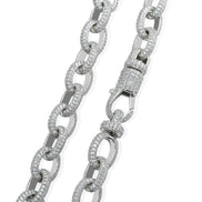 Moissanite Diamond Cuban Chain For Men's