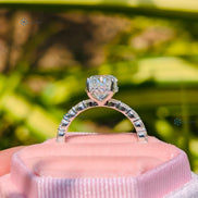 White Gold Oval Cut Lab Grown Diamond Wedding Ring