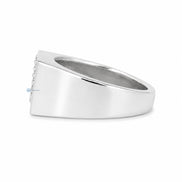 Luxury Moissanite Round Cut Signet Ring For Men's