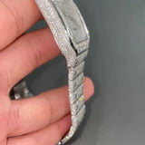 Fully Iced Out Moissnaite Diamond Roman Dial Watch