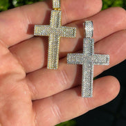 Handcrafted Moissanite Diamond Cross Pendant