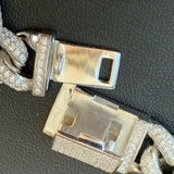 Iced Out Moissanite Cuban Link Men's Bracelet