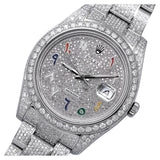 Bust Down Rainbow Dial Datejust Moissanite Watches
