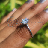 Lab Grown Round Cut Solitaire Engagement Ring