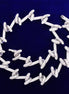 Barbed Wire Flooded Moissanite Iced Out Chain