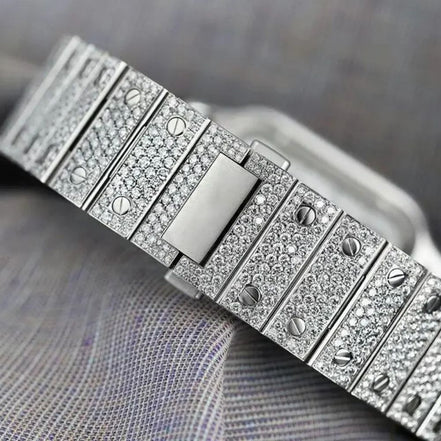 Skeleton Full Iced Out VVS1 Moissanite Luxury Watch