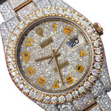 Iced Out Moissanite Datejust Luxury Hip Hop Watch
